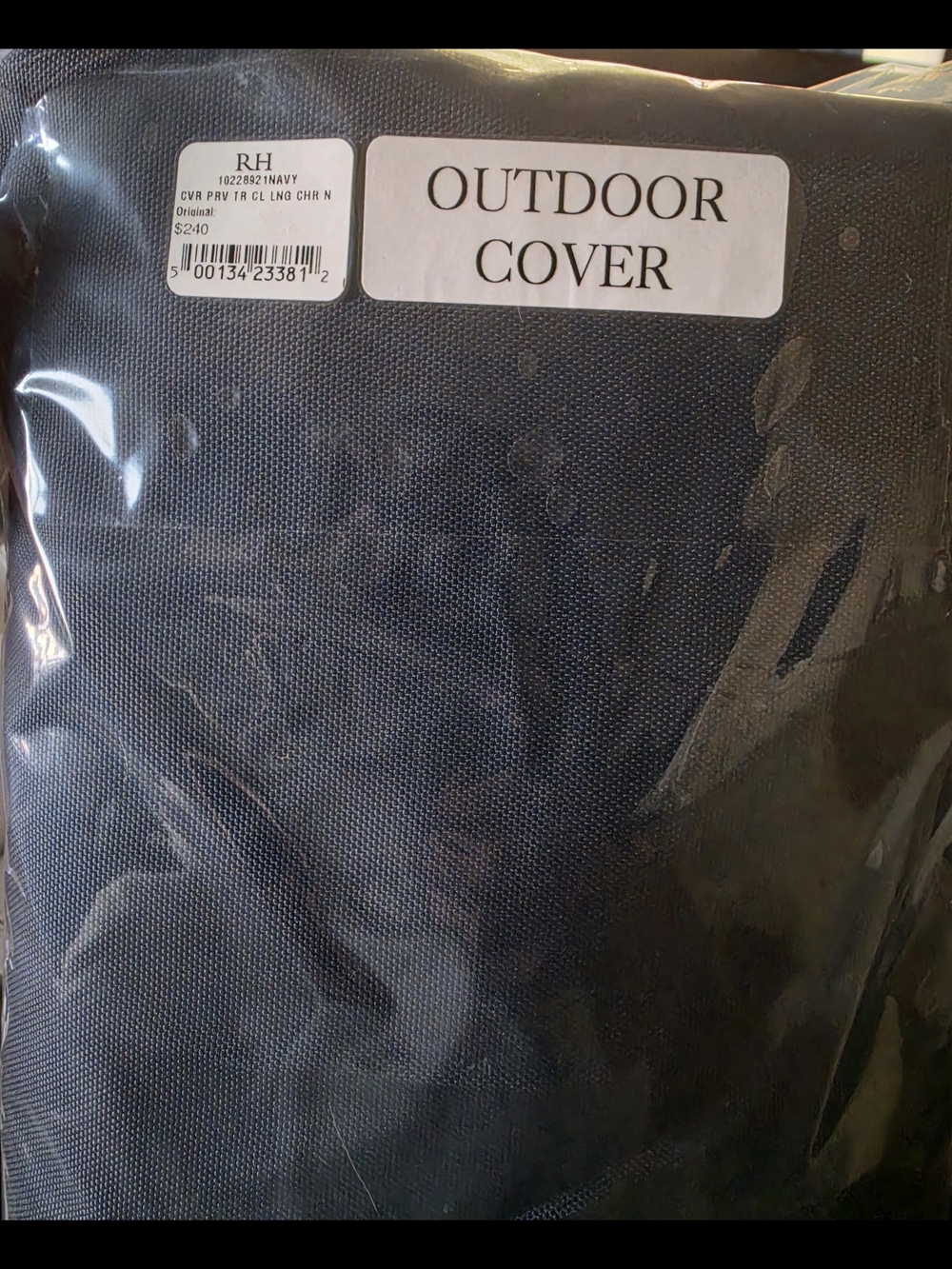 RH Outdoor Cover - Navy Protective Furniture Cover